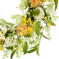thumbnail image 6 of Northlight Wild Flower, Berry and Statice Floral Spring Wreath - 26" - Yellow and Orange, 6 of 6