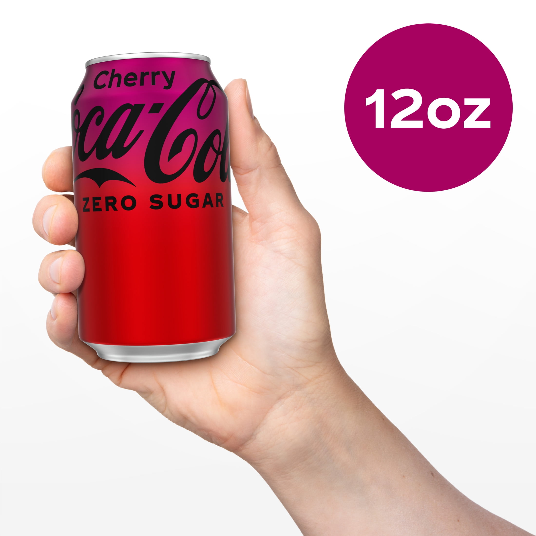 Coca-Cola Zero Sugar Cherry COKE, Sparkling Soda Pop, 12 Coca-Cola Zero Sugar Cherry COKE, Sparkling Soda Pop, 12