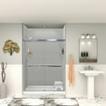 thumbnail image 3 of Transolid Swk603696 Saramar 60" W X 36" D X 96" H Three Panel Shower Wall Kit - Grey Beach, 3 of 5