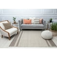 thumbnail image 4 of Rugs America Daphina DN10E Grayscale Border Farmhouse Cream Area Rug, 5’0”x7’0”, 4 of 6