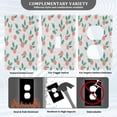 thumbnail image 3 of Light Switch Cover Switch Plate Outlet Cover Plug Cover for Electrical Toggle Switch Peach Holly Leaves and Berries, 3 of 6