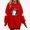 Red, variant on DJDLJWCJ Girls Halloween Fleece Sweatshirt Long Sleeve Crew Neck Oversized Graphic Pullover Kids Fall Casual Halloween Sweatshirts Khaki Size 13
