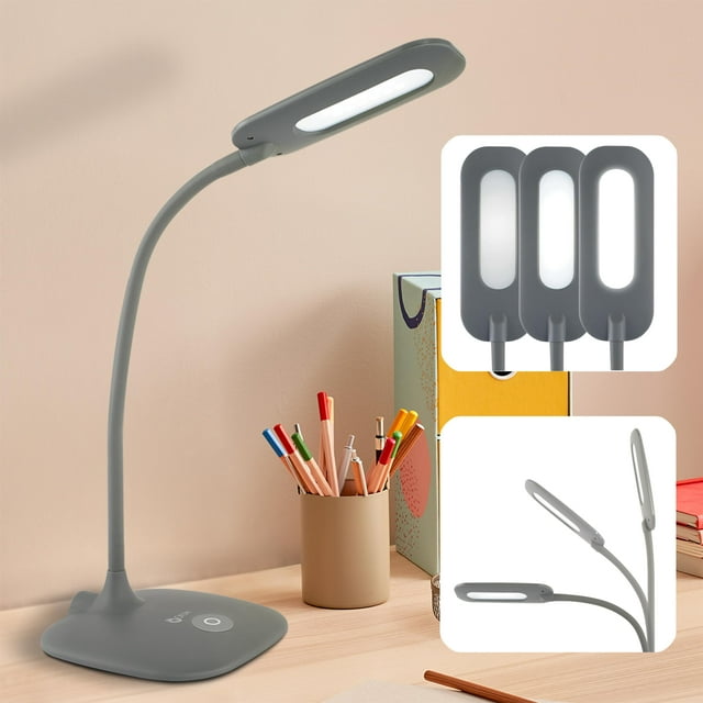 Lámpara de escritorio OttLite LED Soft Touch con 3 ajustes de brillo