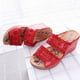 thumbnail image 5 of Pendiente de suela gruesa de estilo nuevo de verano con hueco bordado con zapatillas romanas Wmkox8yii  hj789, 5 of 7
