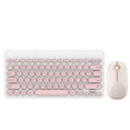 thumbnail image 1 of Teclado y Ratón Nikou Multimedia Inalámbricos 90 Teclas IK6620 2,4 GHz Blanco y Rosa, 1 of 10