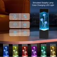 thumbnail image 3 of Lámpara Seajelly Simulada, Luz Nocturna LED Que Cambia De Color, Decoración De Escritorio, Efecto Relajante Para El Hogar, Dormitorio, Sala De Estar, 3 of 7