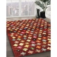 thumbnail image 2 of Ahgly Company Indoor Rectangle Contemporary Rust Pink Abstract Area Rugs, 3' x 5', 2 of 6