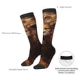 thumbnail image 4 of Naloa Cool Fire Lion Thigh High Socks Extra Long Stretchy Sock Women Over Knee High Opaque Stocking Daily Wear, 4 of 6