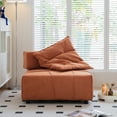 thumbnail image 3 of GymChoice Modular Sectional Sofa Couch, Modern Armless Floor Sofa Couch, Removable Back Single Sofa Chair for Bedroom, Living Room and Sturdy Room, Oversized Seat Free Combination, 3 of 8