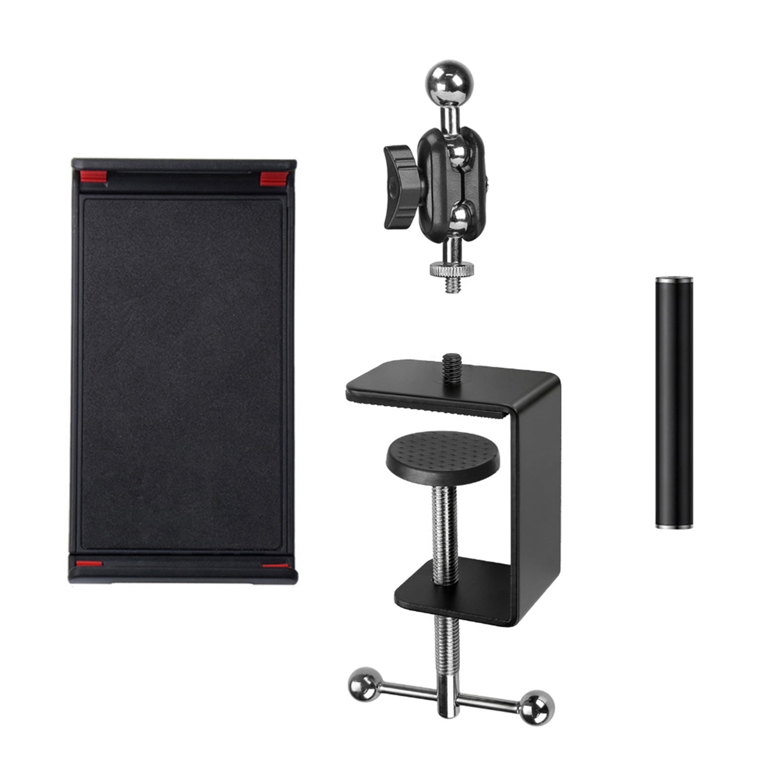 Desk Phone Tablet Stand With 3 Connecting Arm Option Lengths And 50mm Clamping Capacity For Home Streaming