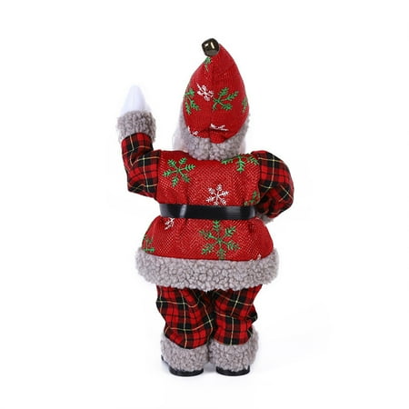 

cusimax Christmas Music Toy Portable Battery Powered Xmas Themed Replacement Coffee Shop Decorative Musical Decor Ornament Gift