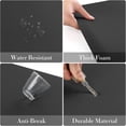 thumbnail image 3 of Xmushyra Kitchen Mat for Floor, Cushioned Anti Fatigue Black Kitchen Mat, Non Slip Waterproof Foam Comfort Mat, Easy Clean Floor Mat for Kitchen, Sink & Laundry, 17" x 28", 3 of 8
