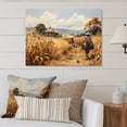 thumbnail image 2 of Designart "Abundance Harvest African Painting IV" African Metal Wall Decor, 2 of 5