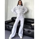 thumbnail image 5 of Conjunto Deportivo de Dos Piezas para Mujer, Ideal para Otoño Incluye Sudadera de Larga con Cremallera y Pantalón Gris L, 5 of 8