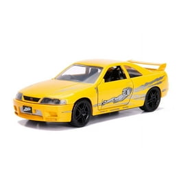 NISSAN SKYLINE イエロー 1/43 ミニカー Leon's FAST FURIOUS Yellow Nissan Skyline GTR BCNR33 Diecast