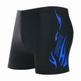 thumbnail image 4 of Men's Plus Size Boxer Swim Trunks with Swim Cap Set - Quick-Drying Polyester Fabric, Red Flame Design, 3XL (Fits 140-155 lbs) - Perfect for Sports, Leisure & Vacation Water Activities - Wholesale, 4 of 6