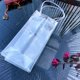 thumbnail image 5 of Zhuge Bolsas de mano de PVC transparente de colores gruesos a prueba de agua y fugas, bolsas de regalo de flores, bolsas de hielo para vino tinto (azul, 11 * 11 * 26 cm), 5 of 5