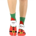 thumbnail image 4 of TeeHee Flip Flop Big Toe Cotton Socks 3-Pairs Pack (Christmas Santa), 4 of 8