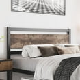 thumbnail image 6 of ZXNYH Headboard Only Wooden Headboard with Metal Slats Sturdy Rustic Headboard Easy Assembly, Twin XL/Queen/King (Queen), 6 of 7