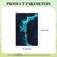 thumbnail image 4 of Easygdp Blue Marble And Gold Golf Towel 24x16in for Men and Women with Carabiner Clip for Easy Attachment, 4 of 8