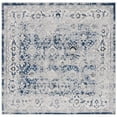 thumbnail image 2 of SAFAVIEH Odyssey Edmond Damask Polyester Area Rug, Grey/Navy, 6'7" x 6'7" Square, 2 of 3