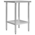 thumbnail image 1 of vidaXL Kitchen Work Table 60x60x85 cm Stainless Steel, 1 of 5
