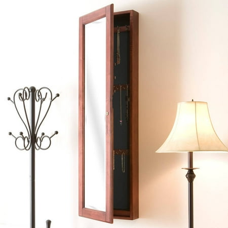 Vista Wall Mount Jewelry Armoire, Cherry