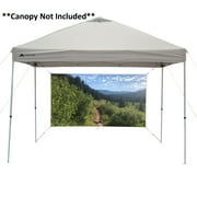 Ozark Trail Outdoor Shade Wall/Projector Screen, White 87.2in. x 49in. for Straight-Leg Canopies