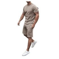 Men's Shirt SuitsSummer 2-Piece Beach Short Sleeve Shirtss & Shorts Pants Sets