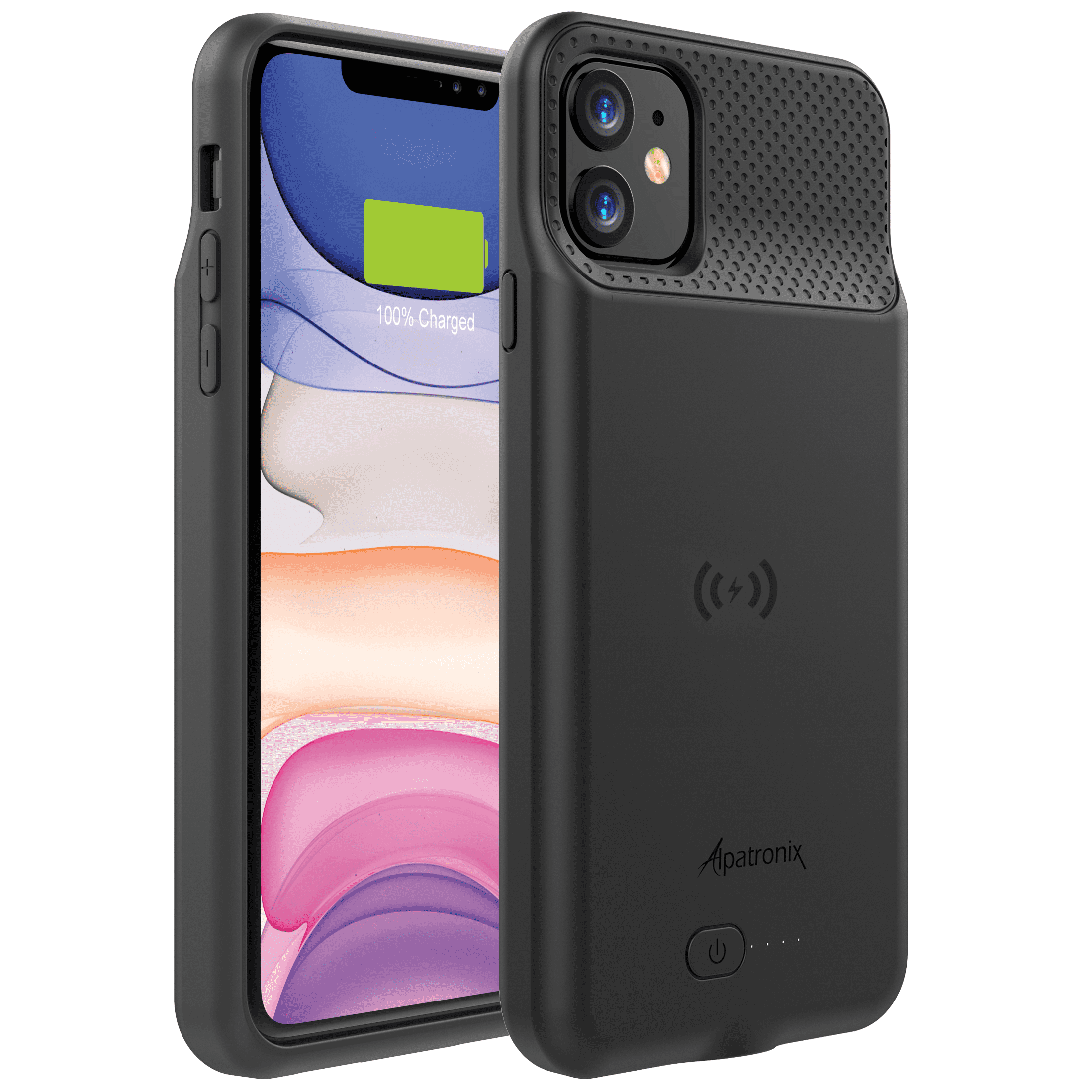 Alpatronix iPhone 11 Battery Case, 5000mAh ULTested Wireless Charging