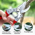 thumbnail image 4 of Pruning Shears, Gardening Scissors, Pruners for Gardening, Heavy Duty Garden Tools, Garden Grass Clippers Hand Hedge Shears, (Red), 4 of 8