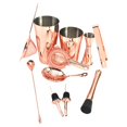 thumbnail image 2 of Pro Cocktail Shaker Martini Shaker Masher Ice Clamp Taza medidora Colador de Margarita Shaker 11x dor de bebidas para cena, fiesta, cóctel Oro rosa Baoblaze batidor de coctéles, 2 of 7
