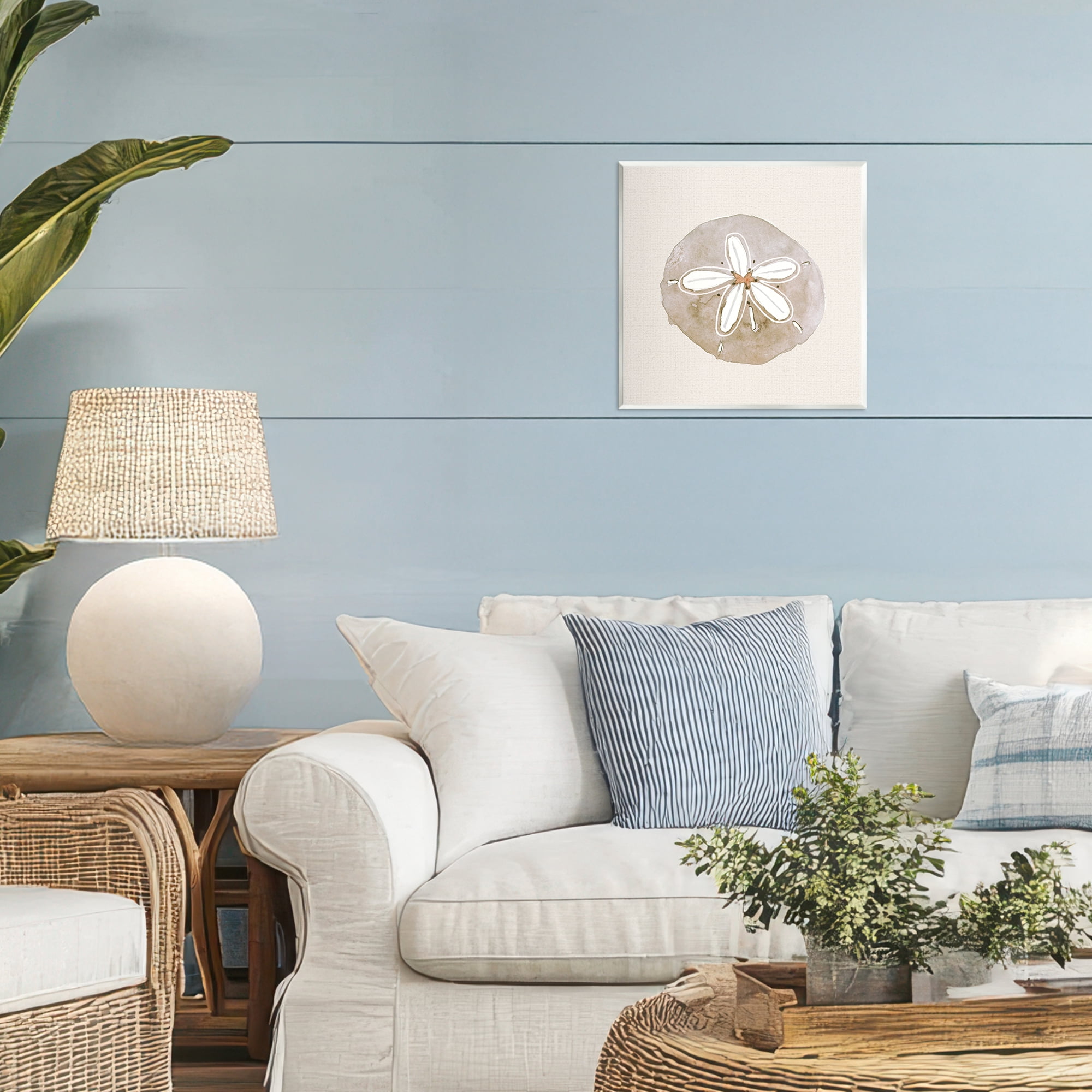 Stupell Industries Serene Beige Sand Dollar Wall Plaque Art, design by Lanie Loreth