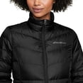 thumbnail image 4 of Eddie Bauer Ladies' Chevron Quilted Down Jacket - 1613872 (Medium, Black), 4 of 5