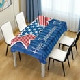 thumbnail image 7 of Coolnut Independence Day Rectangle Tablecloth Spill-Proof Polyester Table Cloth Table Cover for Kitchen Dining Picnic Holiday Party Decoration, 54"x72", 7 of 7