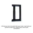thumbnail image 4 of Portarrollos de papel higiénico Bearachild acero inoxidable negro, 4 of 6