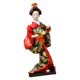 thumbnail image 5 of Estatuilla coleccionable BLESIY 27 cm Geisha Doll Kimono Japonés Rosa Rojo, 5 of 8