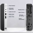 thumbnail image 2 of Restored HP Prodesk 400 G4 Desktop Mini PC Intel Quad-Core i5-8500T, 32GB DDR4 Ram, 1TB NVMe SSD, Built-in WiFi, Wireless Keyboard & Mouse, Windows 11 Pro (Refurbished), 2 of 7