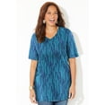 thumbnail image 2 of Catherines Women's Plus Size Easy Fit Short Sleeve V-Neck Tunic, 2 of 4