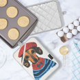 thumbnail image 5 of Yayeee Pot Holders Kitchen Heat Resistant with Pocket 7"x9.8" Cotton Oven Cooking Hot Pads, Cute Dog Artist, 5 of 7