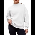 thumbnail image 2 of Sudaderas de Gran Tamaño para Mujer, Jersey de Cuello Alto, Sudaderas con Capucha de Larga, Tops, Conjuntos de Moda de Otoño, Ropa. XL, 2 of 8