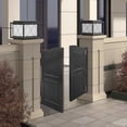 thumbnail image 5 of Black Solid Wood Interior Swinging Door 36" W x 42" H, Self-Closing Double-Action Saloon Doors with Hinges Hardware Entrance Partition for Cafe Stairs Hallway Kitchen Bar, 5 of 20