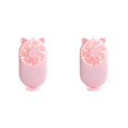 thumbnail image 1 of Guardoinrt Mini Ventilateur Portable Poche de Table USB Personnelle Ventilateurs Rechargeables Chaton Rose 2Set, 1 of 6