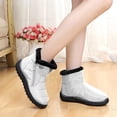 thumbnail image 4 of Botas Mujer Algodón Acolchado Shorty Snow Boot Moda Plataforma Zapatos (Blanco 38) Likrtyny Para estrenar, 4 of 7