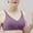 Purple, variant on Fewfanhot Wire-Free Push-Up Bra Seamless Comfort Women's Breathable Support for Everyday Wear 36-44B/C/D Adjustable Straps Black Beige Gray