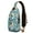 Beige-6, variant on Cartoon Owl Print Crossbody Backpack, Lightweight Sling Daypack with Cute Snowy Owl and Night Pattern, Big Eyes Design Anti-theft Travel Bag for Students, Travelers, Outdoor, Gym
