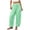 Green, variant on vigerkar Casual Wide Leg Plaid Barrel Pants for Women Drawstring Low Waist Palazzo Harem Trousers with Pockets (Purple, XL)