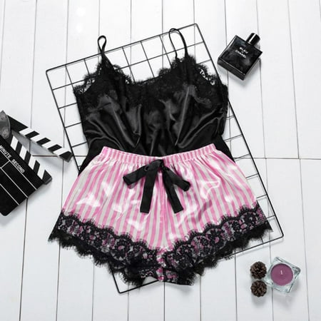 

La Belle Fantastique Oakley Lace Silk Nightwear Shorts Set | Pajama Set | Lingerie Set | Sexy Lingerie | Underwear Set | Anniversary Gift