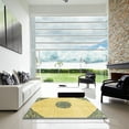thumbnail image 6 of Ahgly Company Indoor Rectangle Abstract Bold Yellow Abstract Area Rugs, 6' x 9', 6 of 6