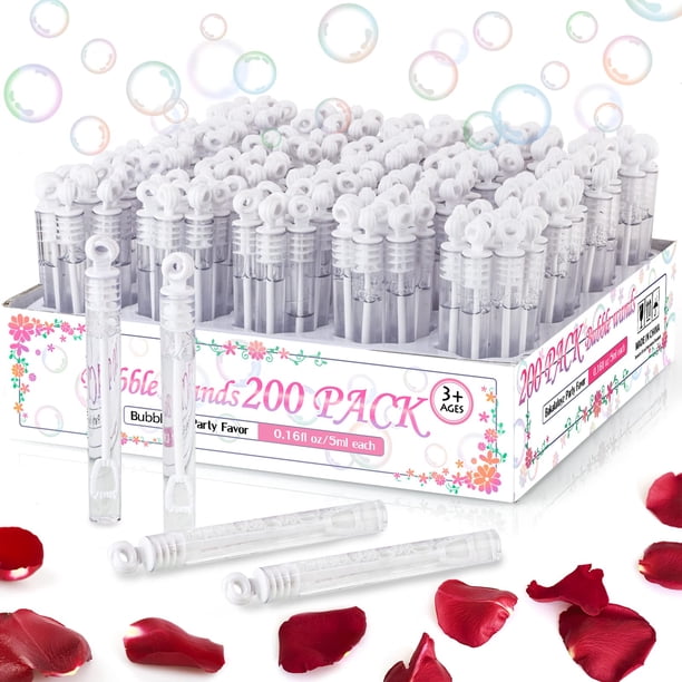 Juguete con forma de barra de burbujas Uzoxlsn Mini, blanco, paquete de 200 unidades para fiestas